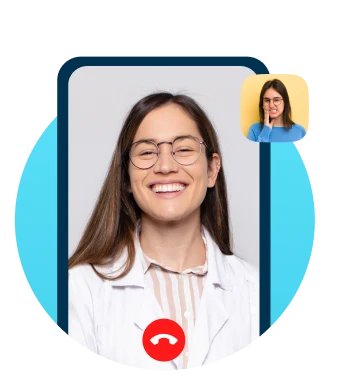 dental patient talking to professional dentist via online