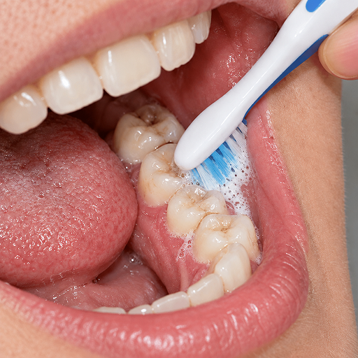Clean and prepare teeth before applying CrystLCare Regeneration+ strip
