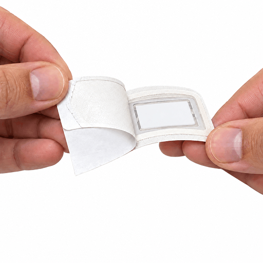 Open CrystLCare Regeneration+ pouch and remove the dissolvable strip