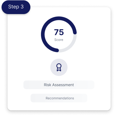 Risk assessment score illustration