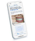 Photo consultation for dental care illustration
