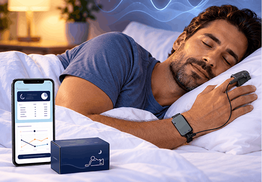 Comfortable bedroom setting for at-home sleep testing