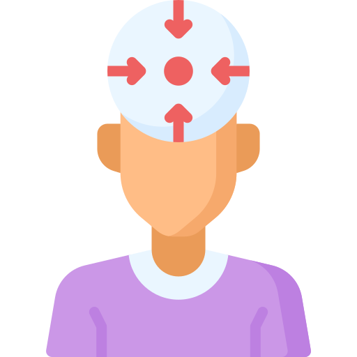 Difficulty concentrating symptom icon