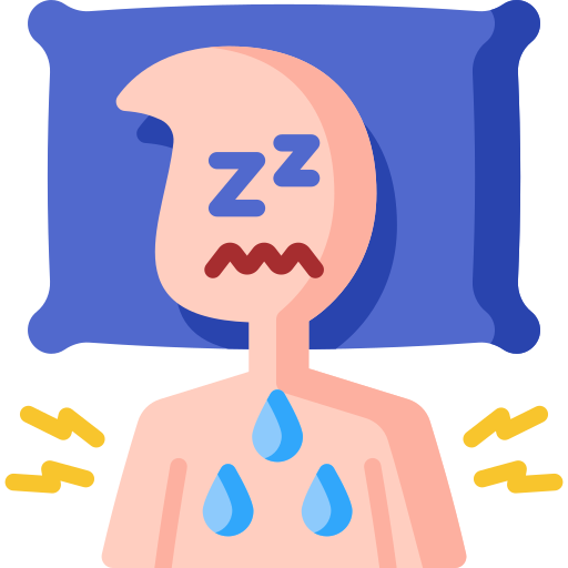 Interrupted breathing during sleep icon