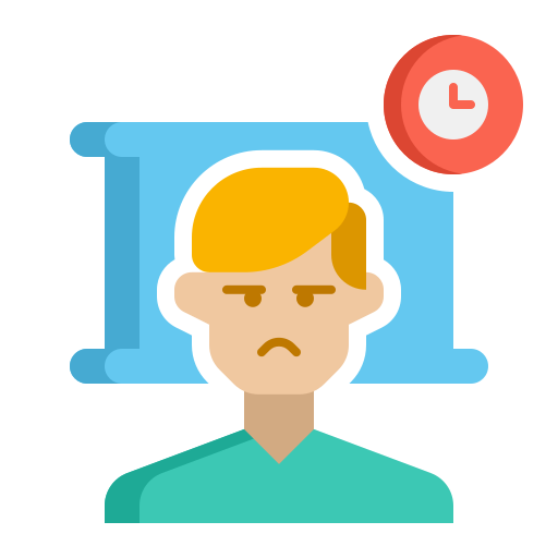 Poor sleep quality symptom icon