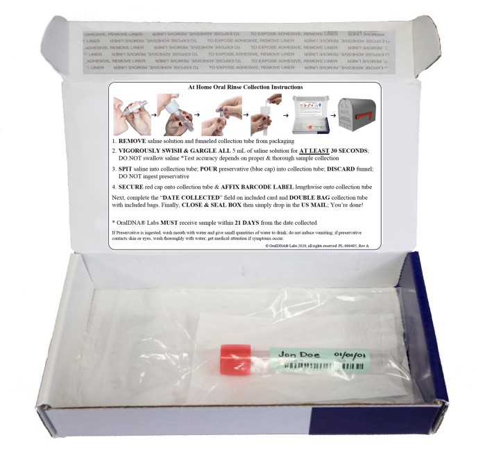 at home salivary testing kit