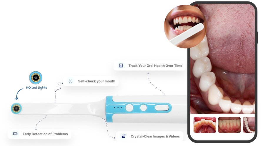 Saliva health analysis concept showing oral warning signs linked to overall wellness
