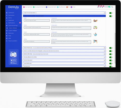 Add, remove or update content on your dental website