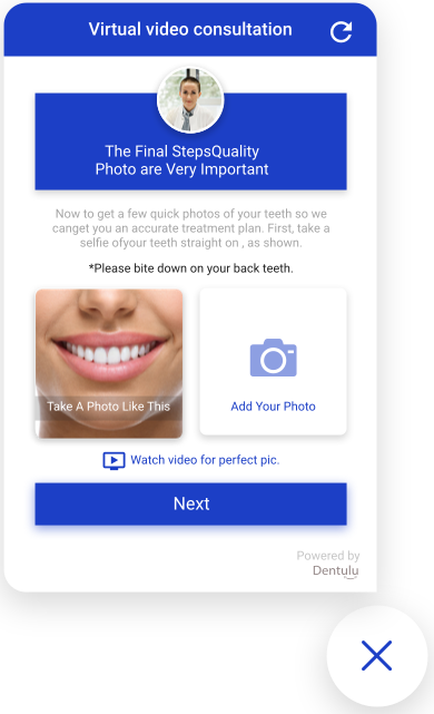 dental video consultation - photo submission