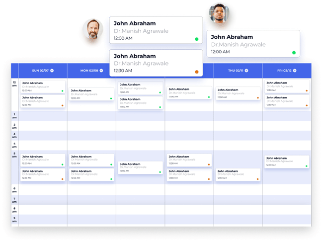 Manage dental appointments and calendar